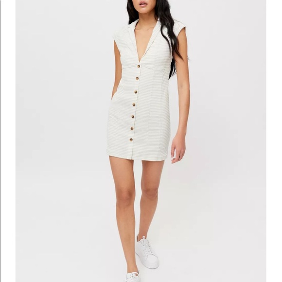Uo Stella Bodycon Shirt Dress 